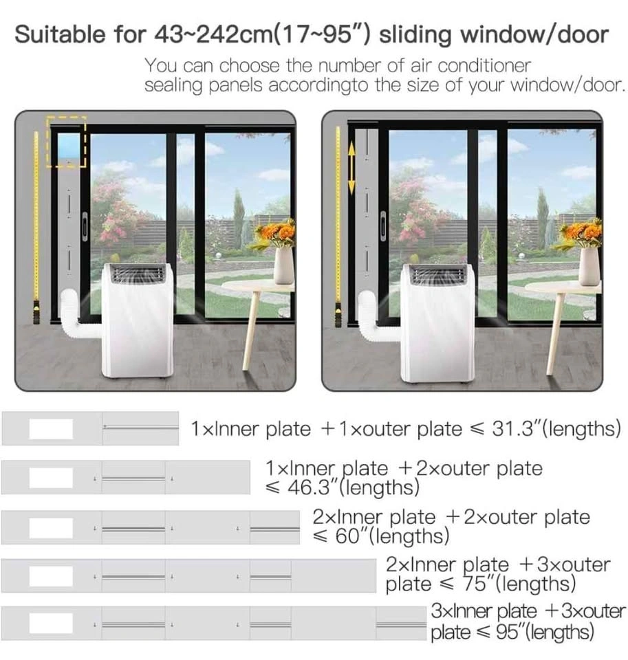 Gulrear 95" Sliding Door AC Vent Kit - photo 3