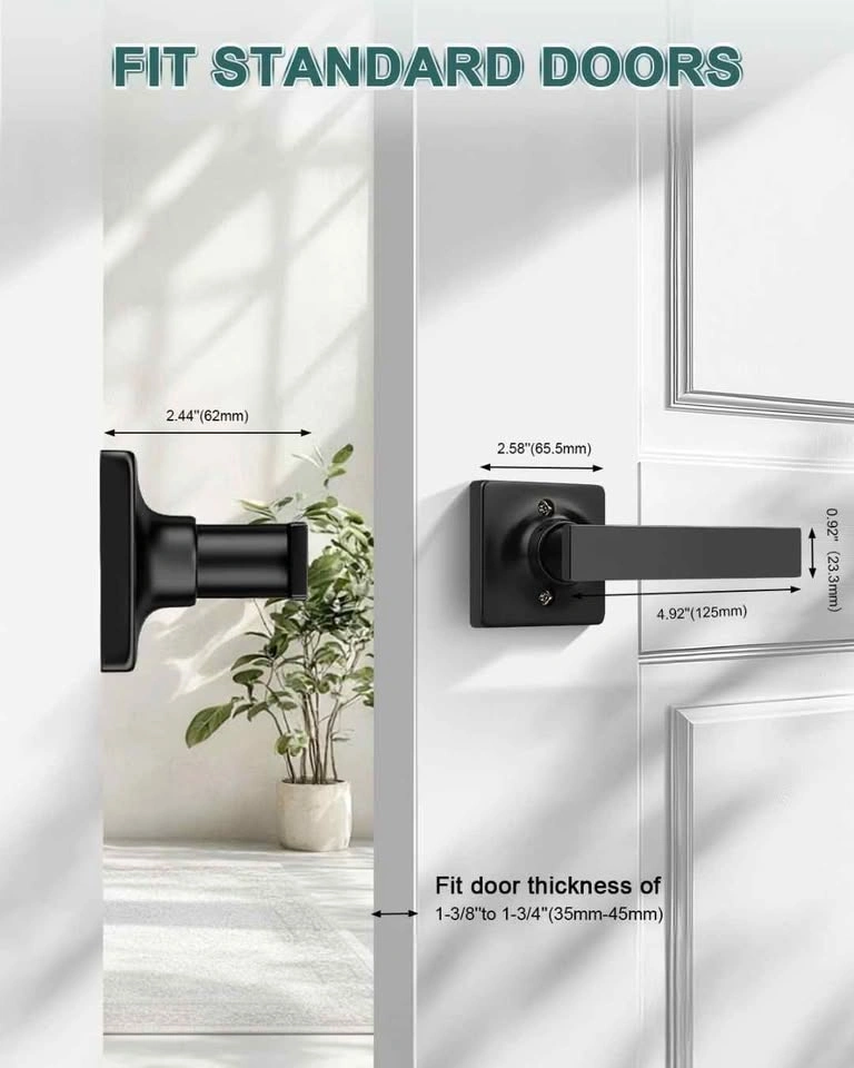 GOBEKOR 8 Pack Single Sided Dummy Door Levers - photo 5