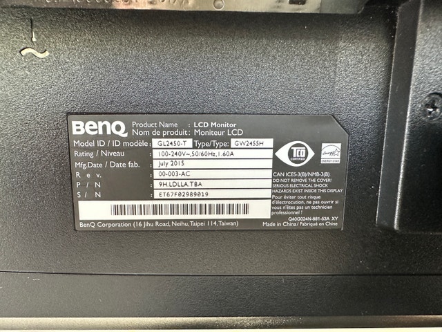 Pair of BenQ GW2455H 24-inch LCD Monitors - photo 2