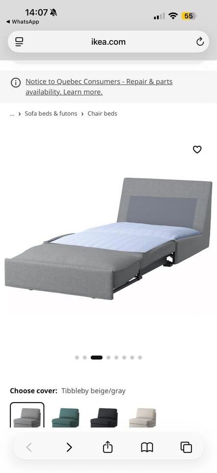 IKEA KIVIK 1-seat sofa-bed - photo 4