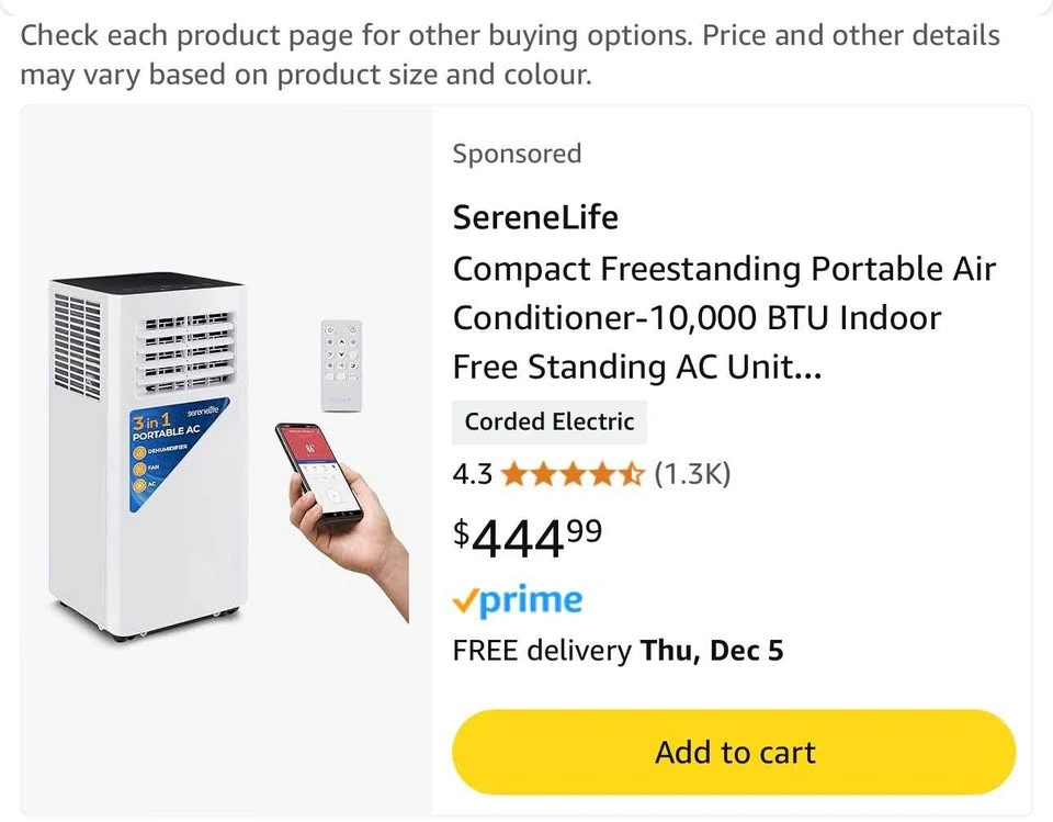 Serenelife Portable AC Unit - photo 3