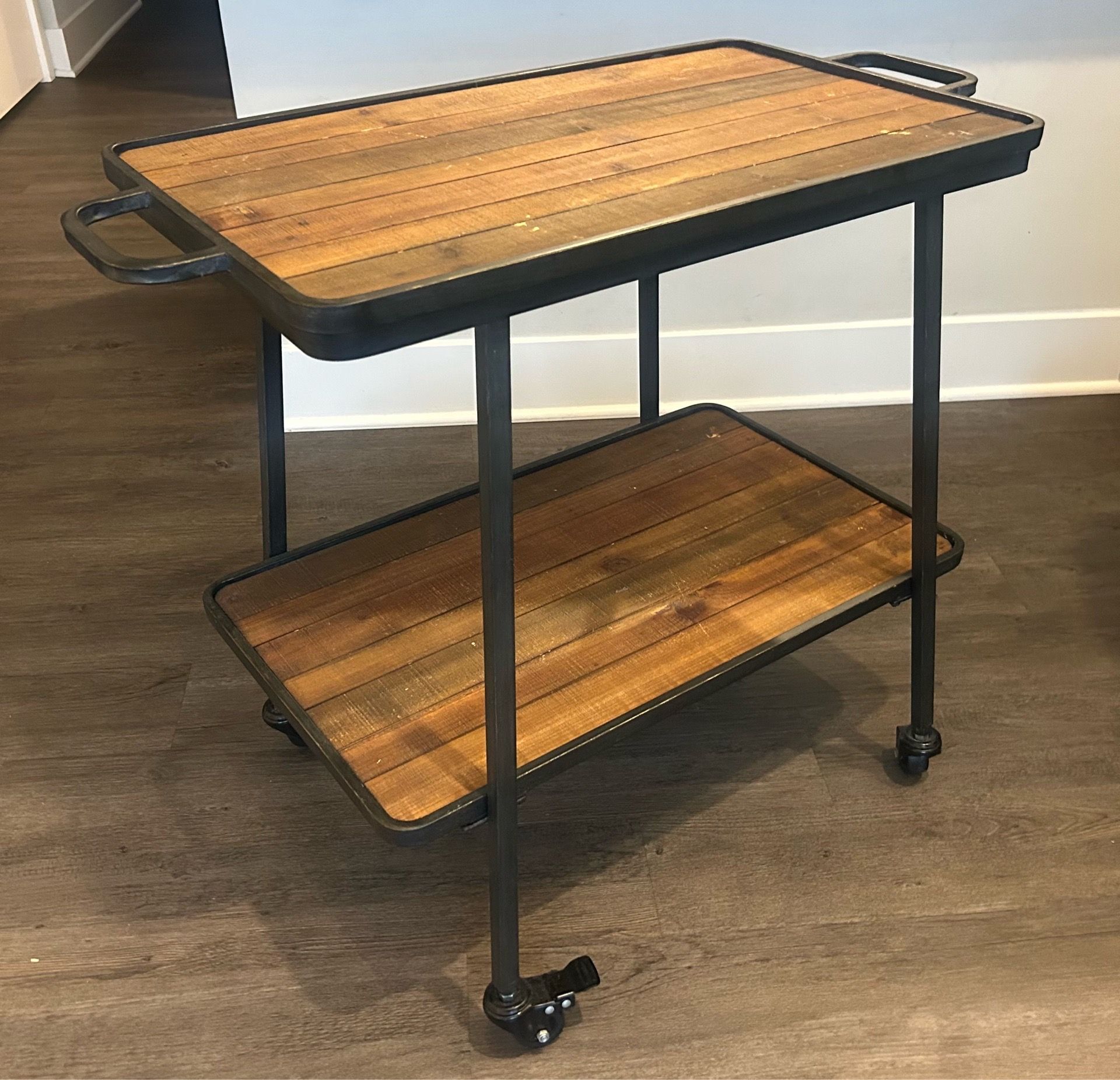 Nice wood & metal cart