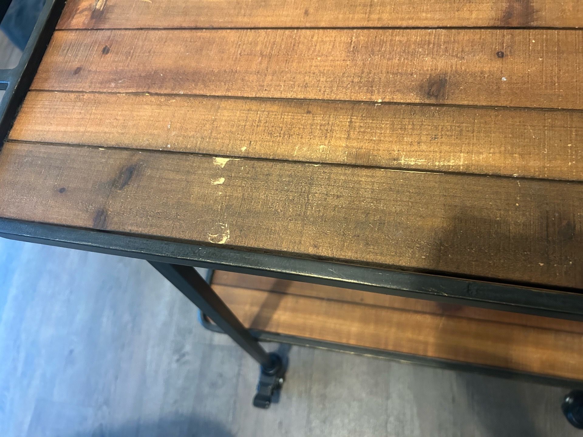Nice wood & metal cart - photo 2
