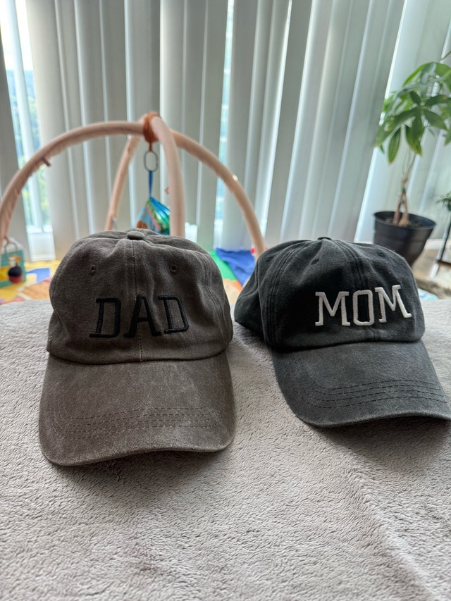 Mom and Dad Embroidered Caps