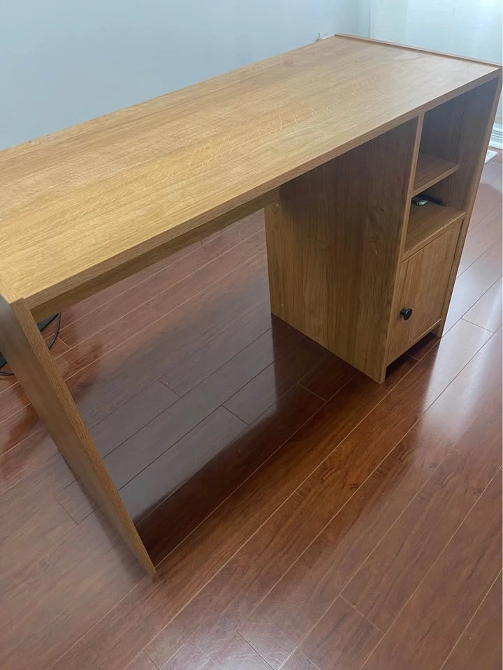 Wooden desk / Study table with storage - photo 2