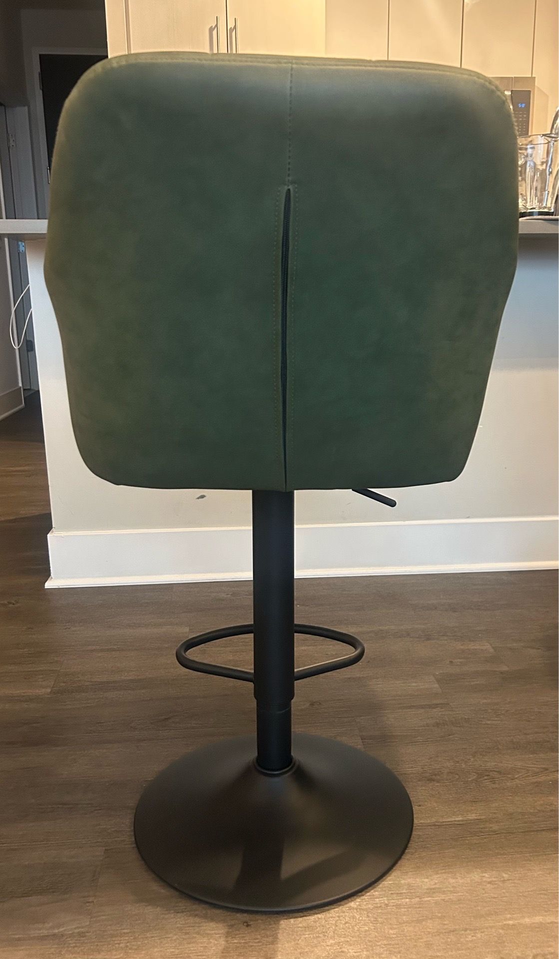 Adjustable height green swivel stool - photo 3