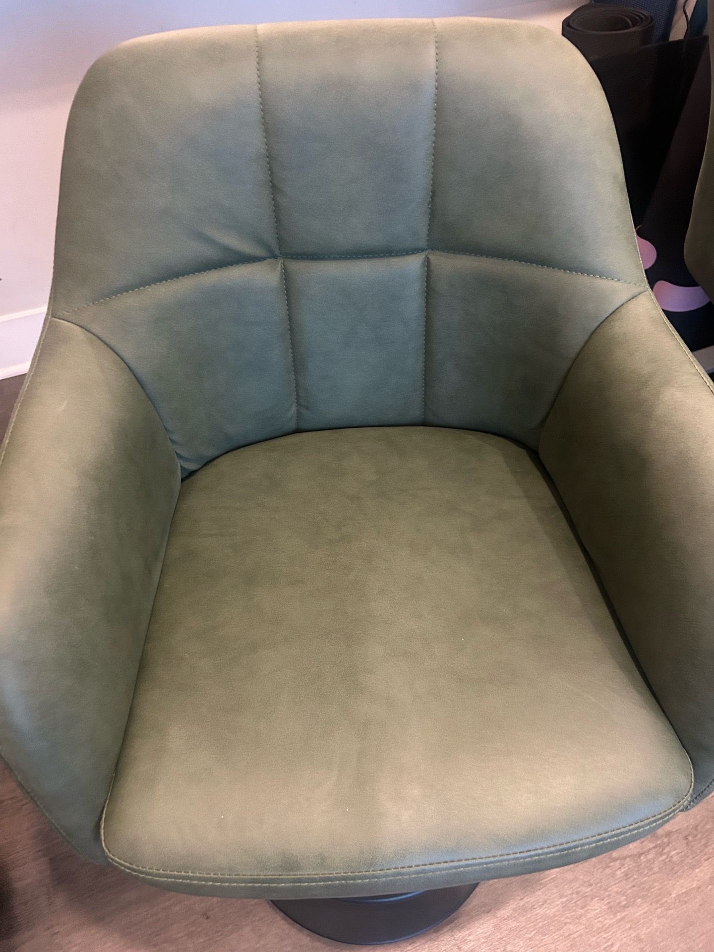 Adjustable height green swivel stool - photo 4