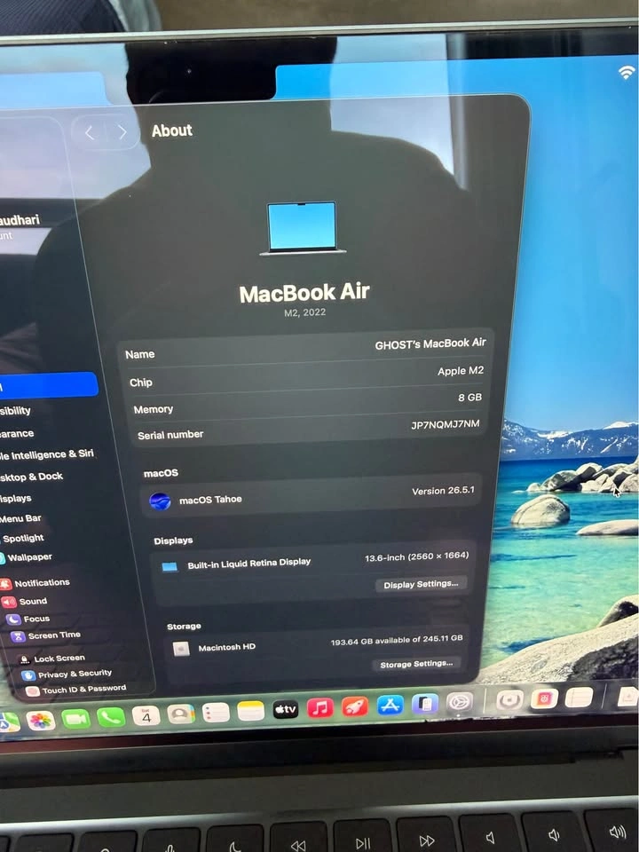 MacBook Air M2 8GB 256GB, A2681, Midnight Black - photo 2