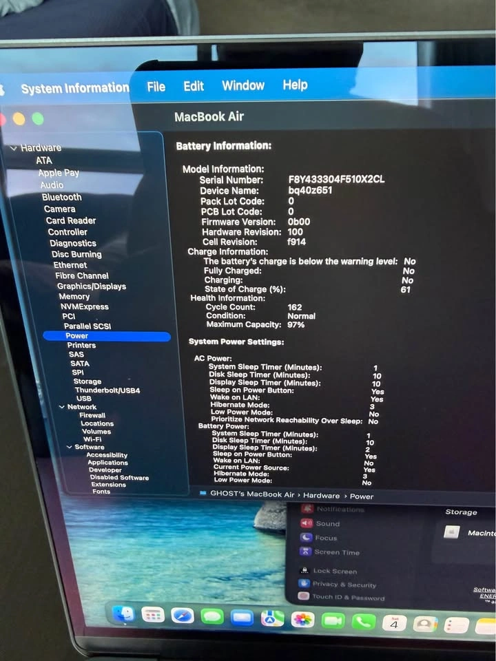 MacBook Air M2 8GB 256GB, A2681, Midnight Black - photo 3