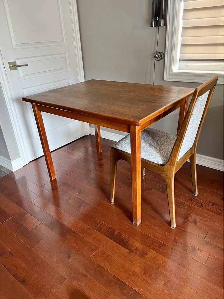 Compact teak Dining Table by Brunswick manufacturer