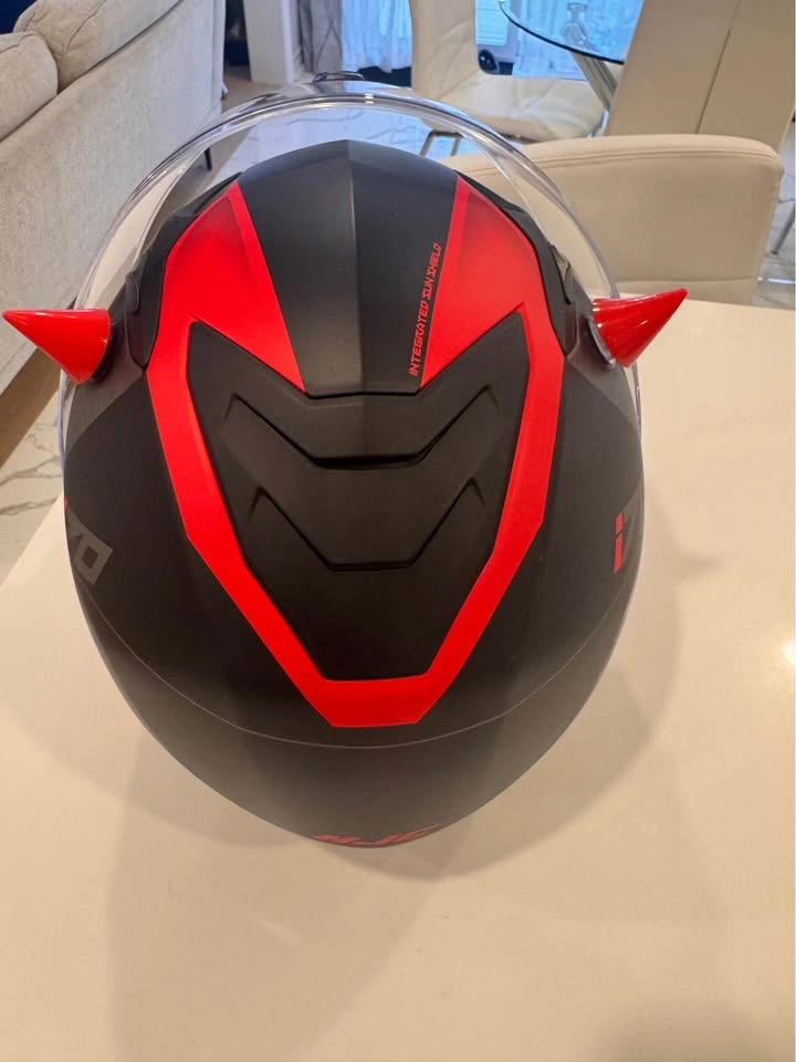 HJC i70 Motorcycle Helmet (Small) + Fodsports FX4 Pro Bluetooth - photo 4