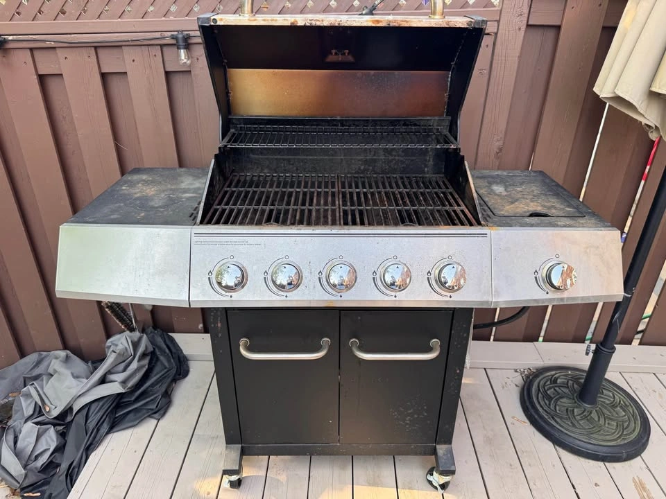 Expert Grill 5-Burner Propane BBQ with Side Burner, Cover & Uten - photo 3
