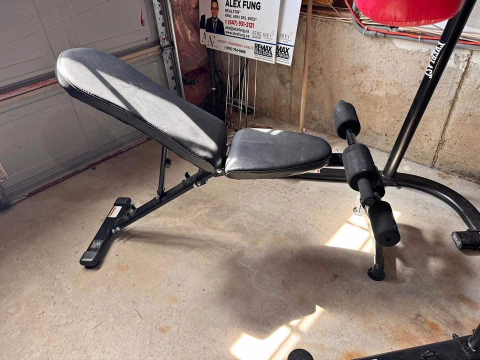 Adjustable Weight Bench with Leg Developer – Like New