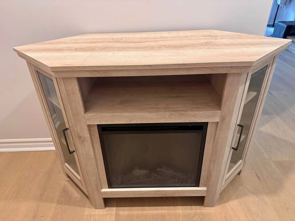 Electric Fireplace Console Cabinet – Modern TV Stand