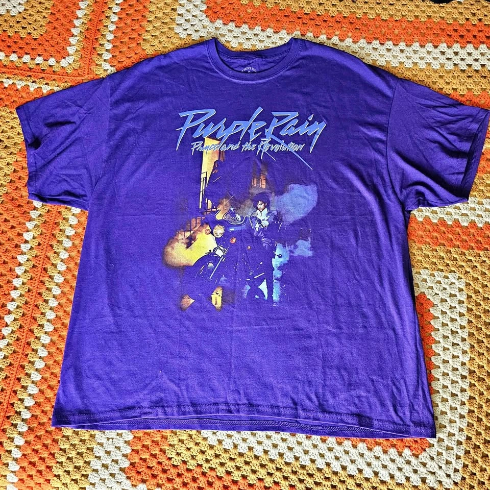 2XL Prince Purple Rain Official Estate Graphic TShirt Licensed B