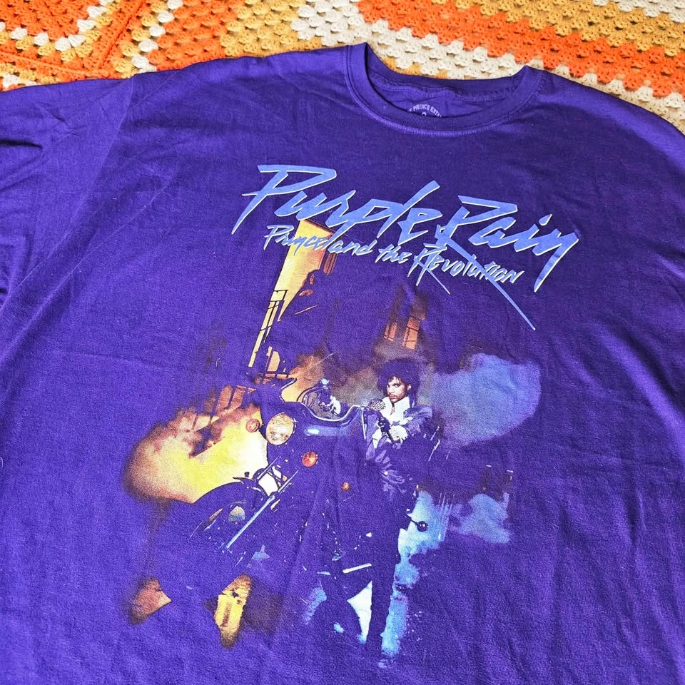 2XL Prince Purple Rain Official Estate Graphic TShirt Licensed B - photo 2