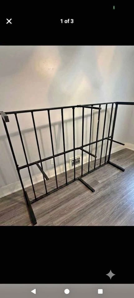 Black Metal Platform Bed Frame