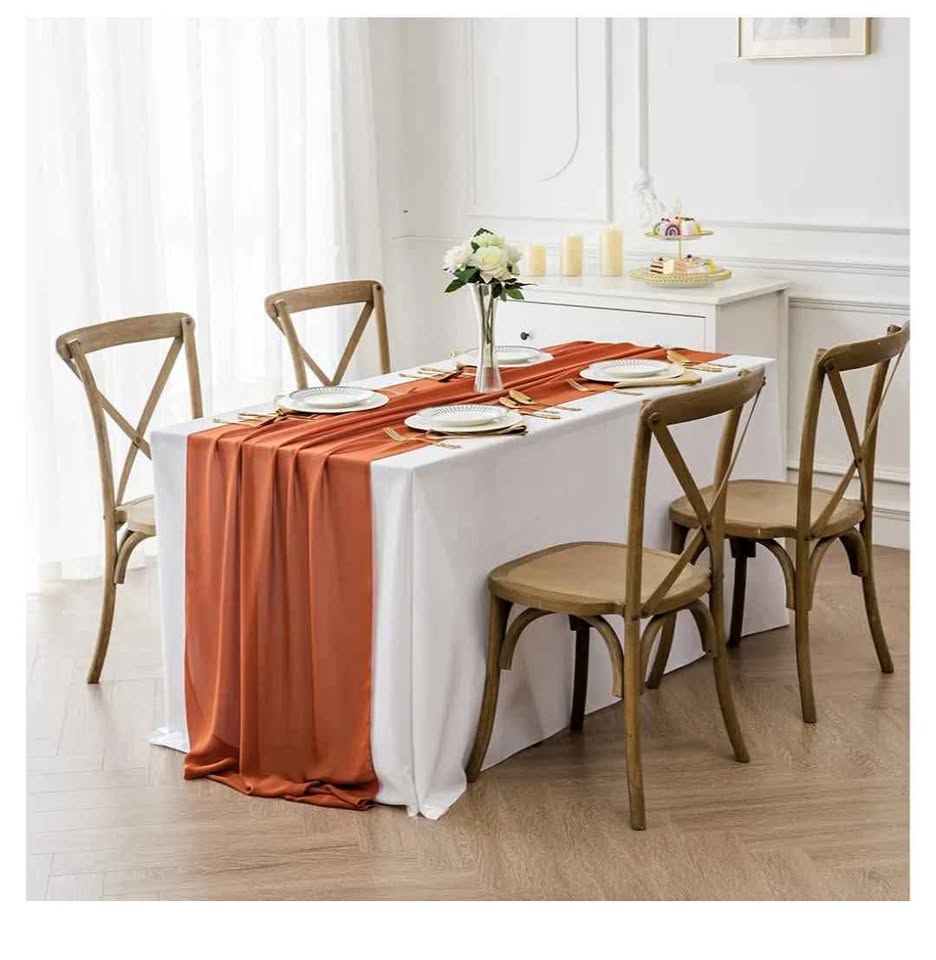 Chiffon Table Runner 14x108 Inch