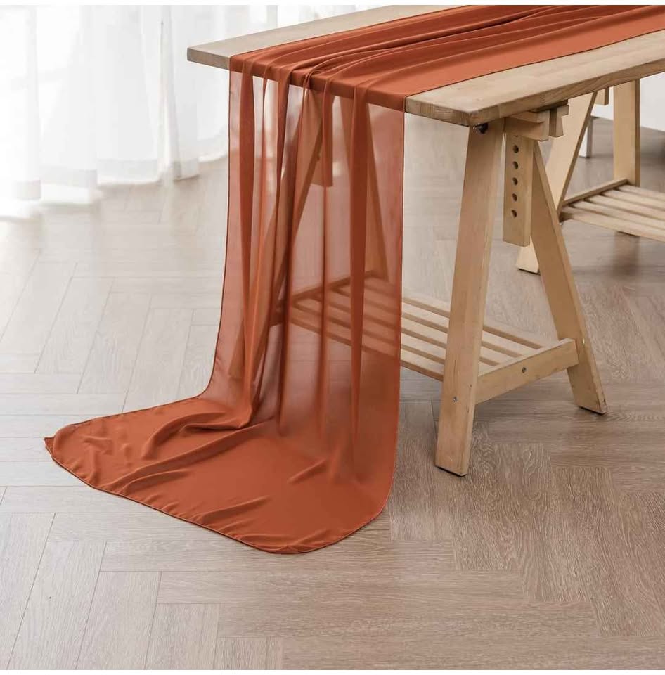 Chiffon Table Runner 14x108 Inch - photo 3