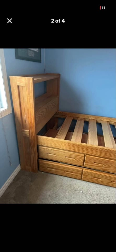 Crate Design captain bed with trundle - photo 3