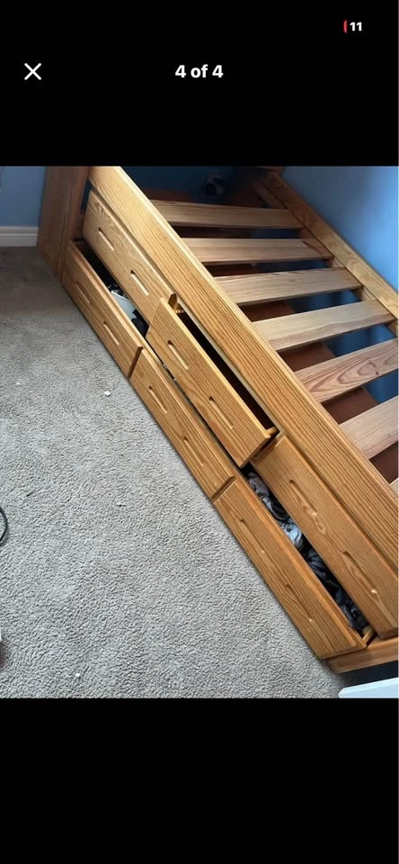 Crate Design captain bed with trundle - photo 5