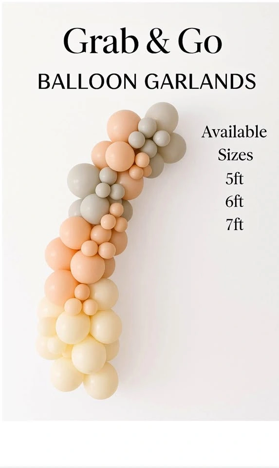 “Grab and go” balloon garlands
