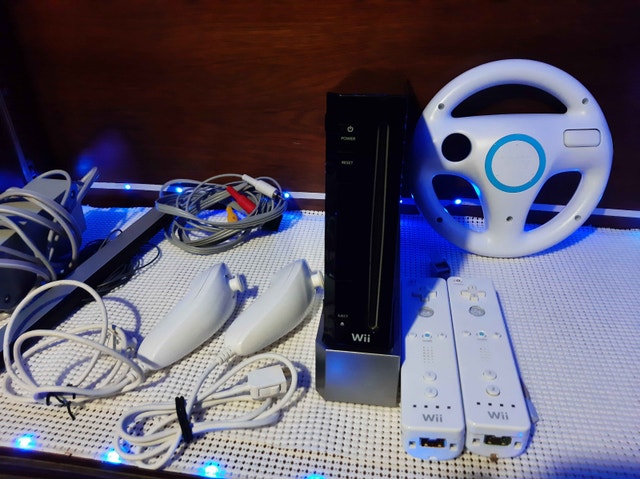 Nintendo Wii Console with Controllers and Accessories