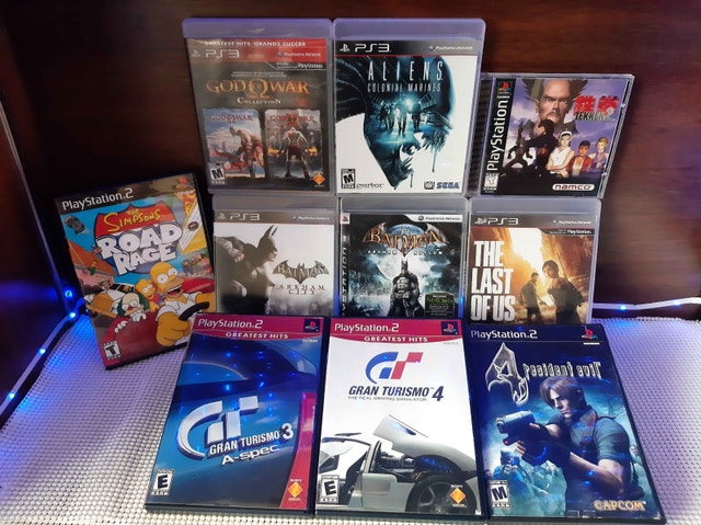 Playstation Games PS1 PS2 and PS3
