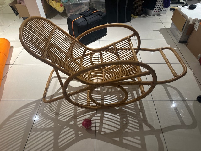 Rattan Cane Rocking Chair - photo 2