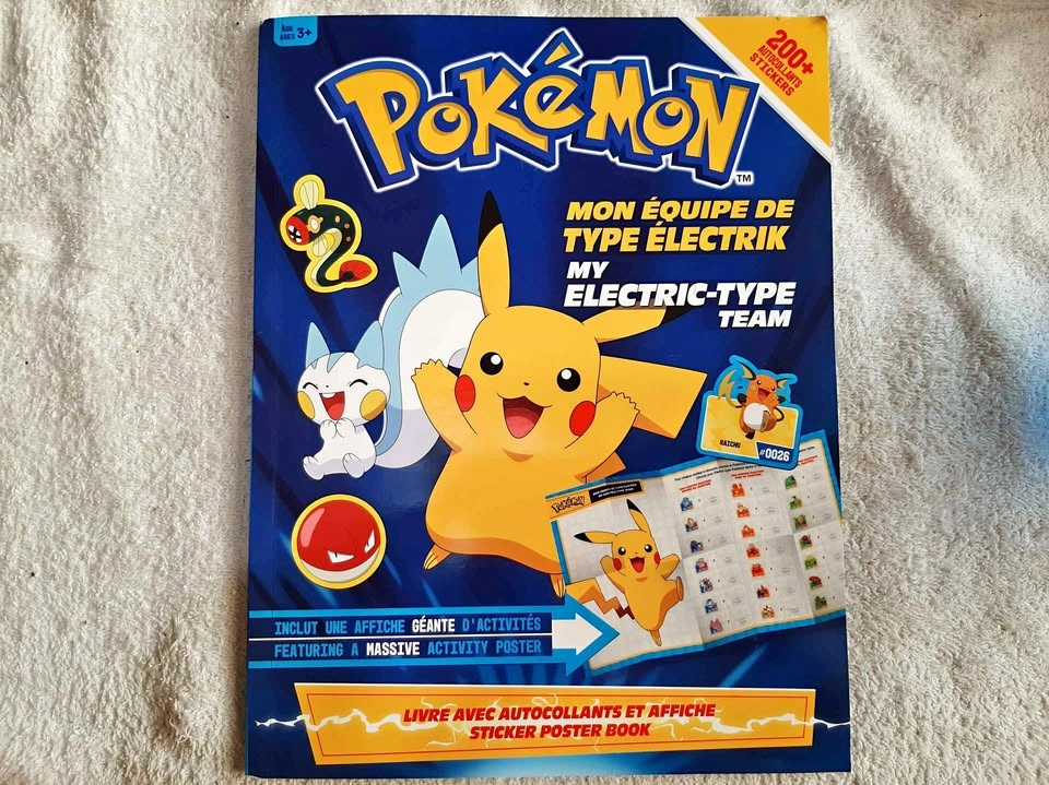Pokemon Sticker Poster Book 198 Stickers Inside