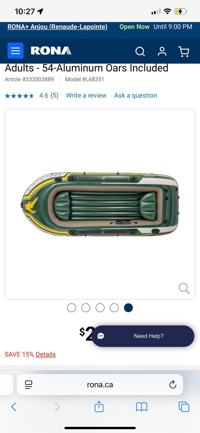 Intex Seahawk 4 Inflatable Boat Set – Brand New - photo 5