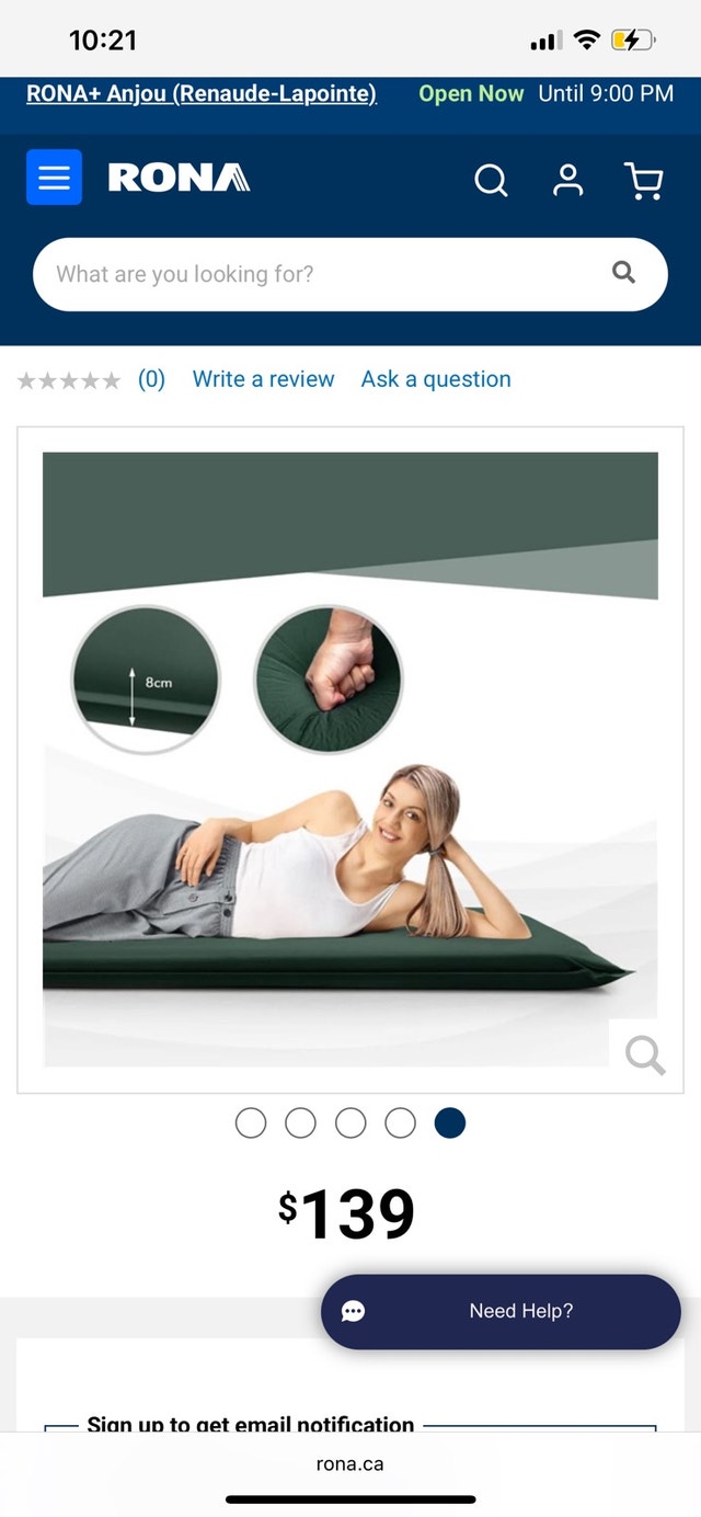 Self-Inflating Foam Sleeping Pad – $70 - photo 3