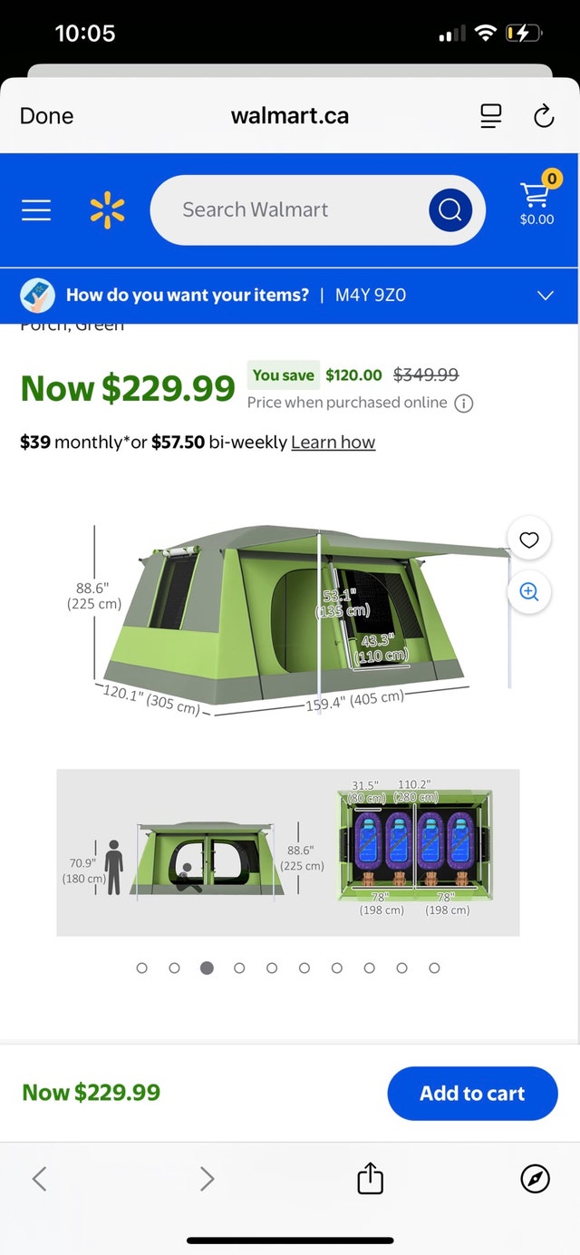 Outsunny 4-Person Camping Tent with 2 Rooms & Porch - photo 5