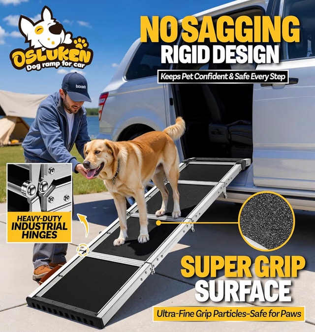DOG RAMP for car holds up to 200lbs