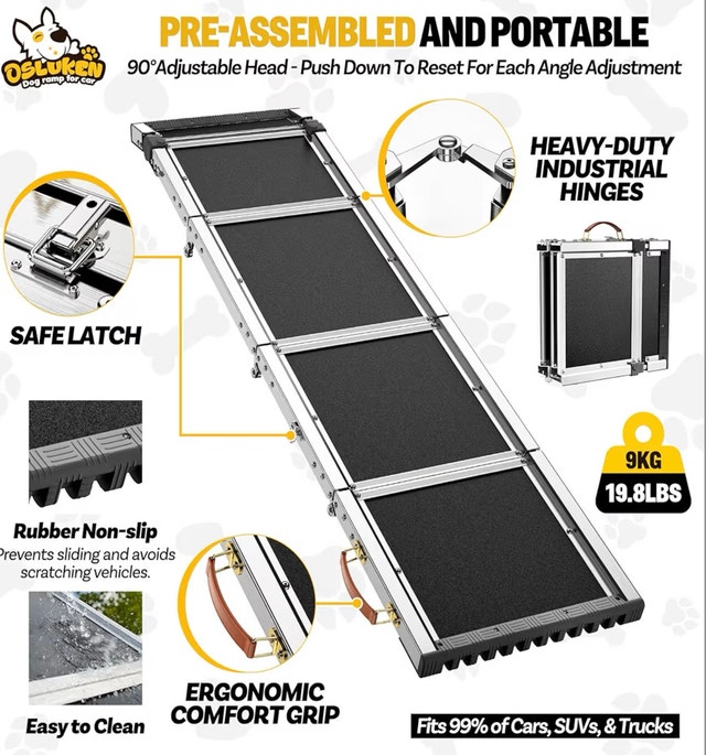 DOG RAMP for car holds up to 200lbs - photo 3