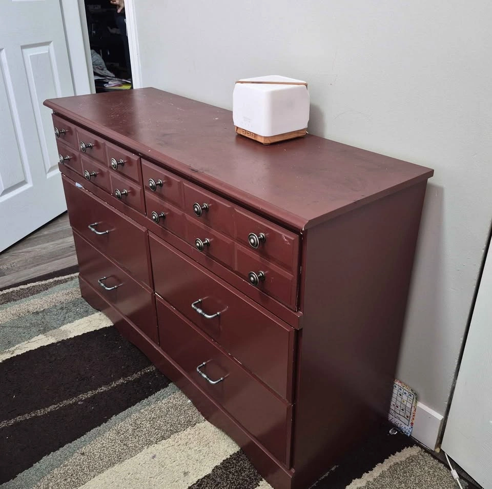 Burgundy 6-Drawer Dresser - photo 2