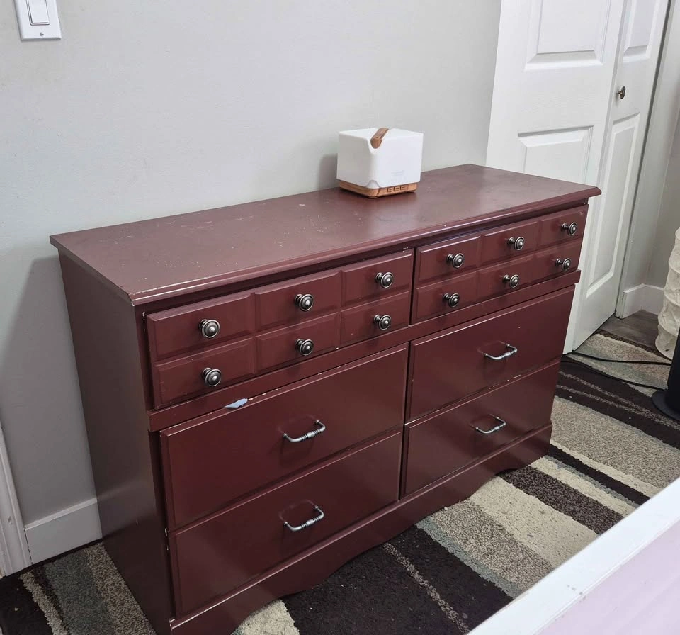 Burgundy 6-Drawer Dresser - photo 3