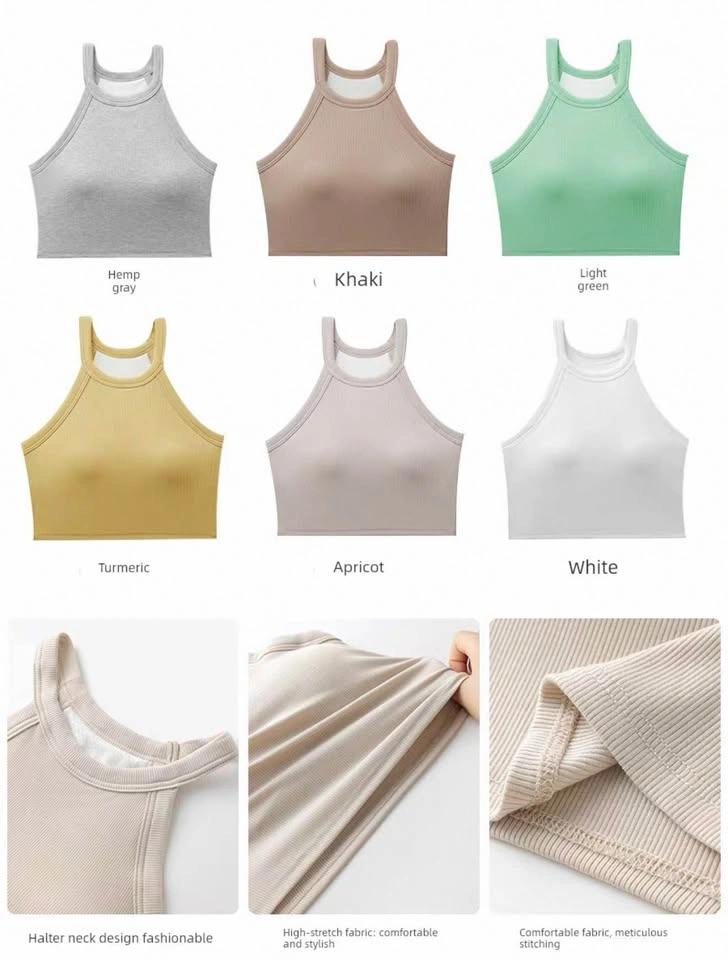 ✨ Seamless Built-In Bra Halter Top ✨Brand NEW in the bag - photo 2