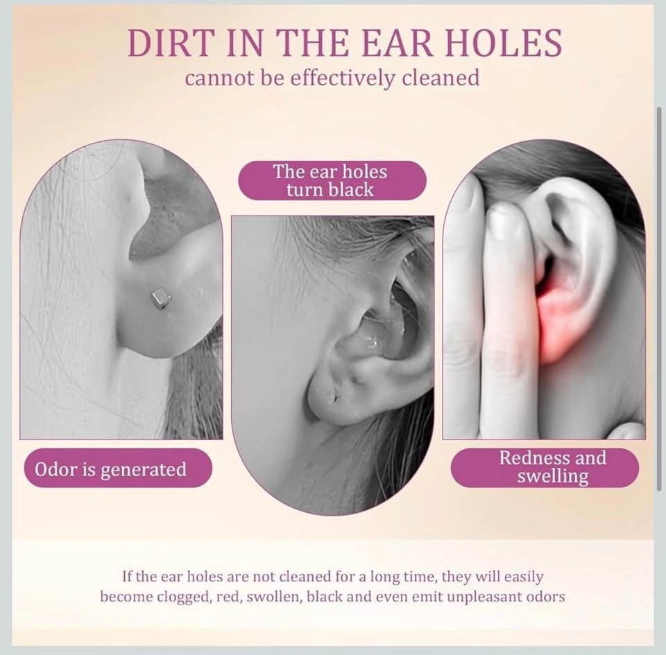 Portable Ear Hole Cleaner / Piercing Cleaning Kit (New) - photo 4