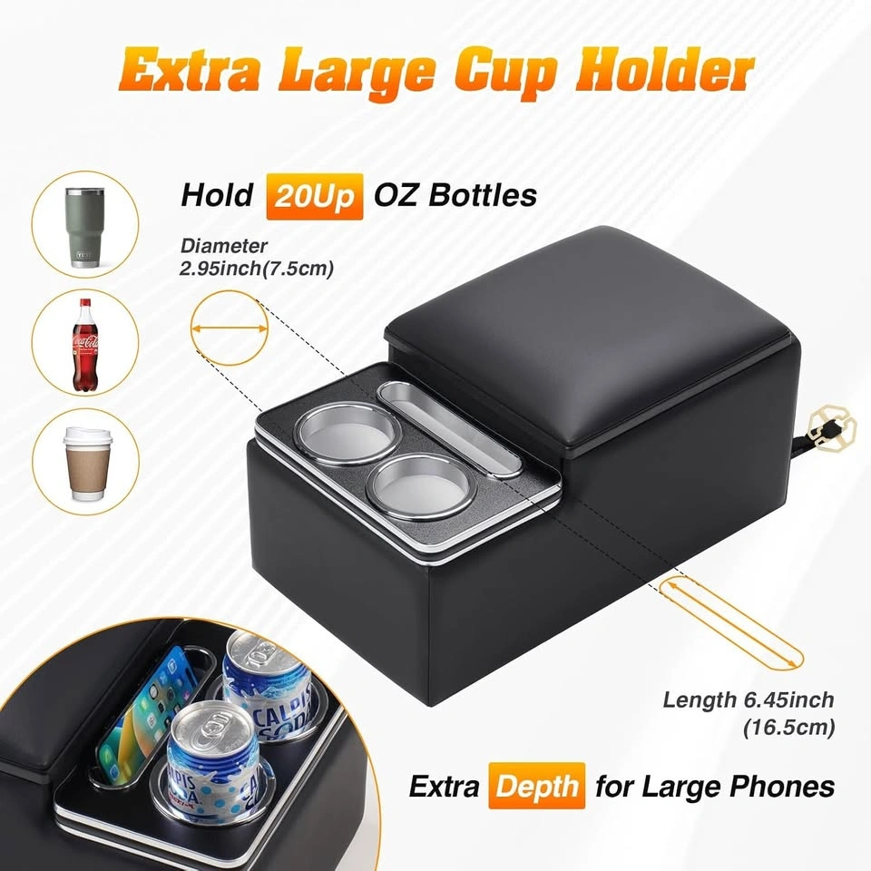 Universal Truck Rear Bench Seat Console Organizer - photo 3