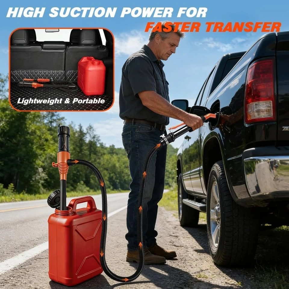 Cordless Fuel Transfer Pump – 2.4GPM, Flow Control Nozzle - photo 3