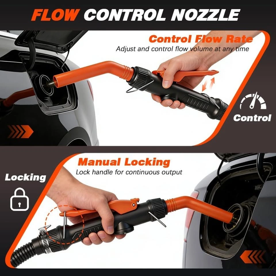 Cordless Fuel Transfer Pump – 2.4GPM, Flow Control Nozzle - photo 5