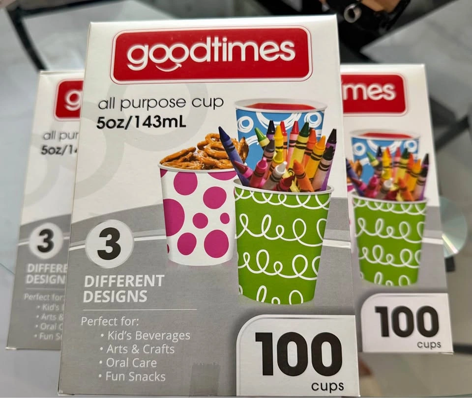 2 Boxes of Goodtimes All-Purpose Cups (200 Cups Total)