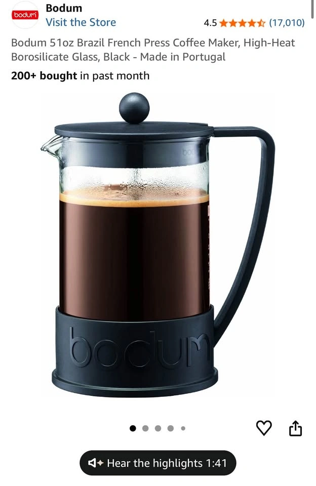 Bodum 51oz french press - photo 2