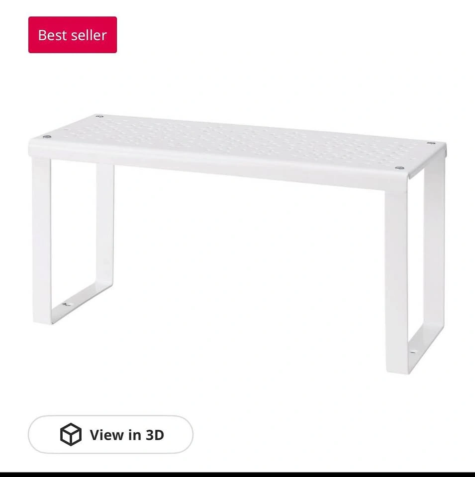 IKEA VARIERA Shelf insert, white, 32x13x16 cm