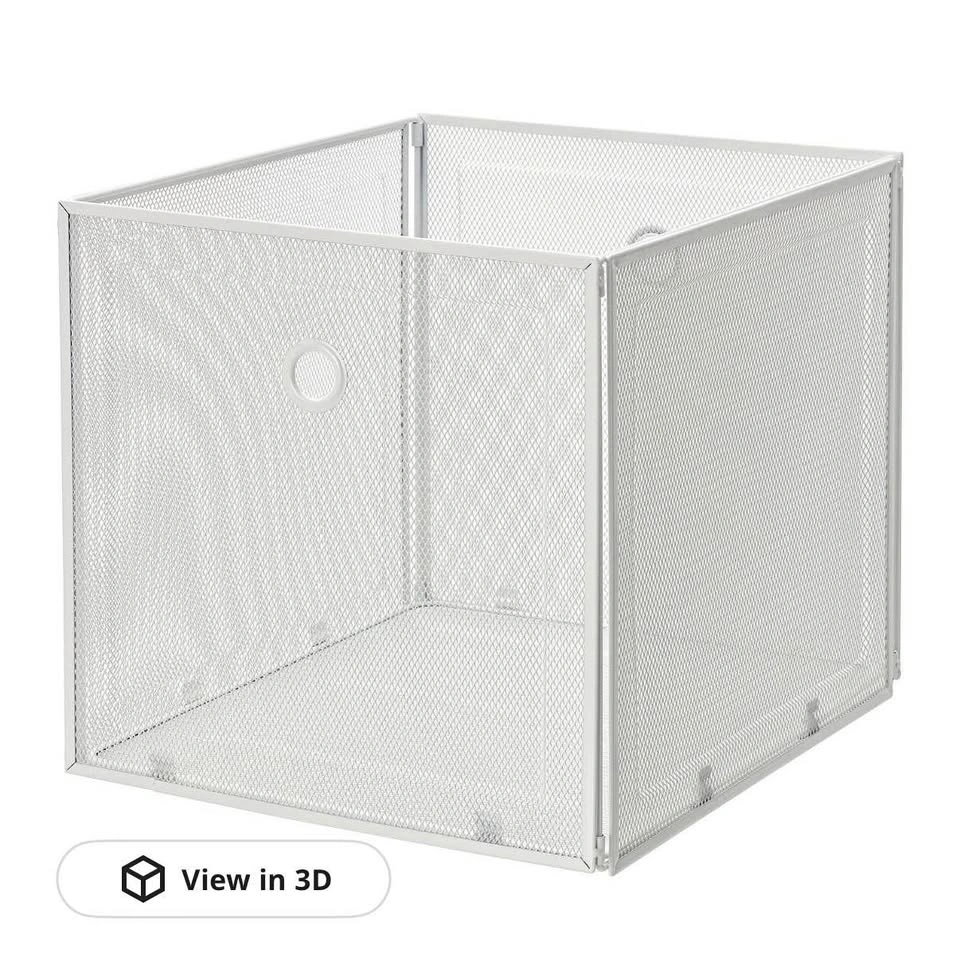 DRÖNJÖNS Storage box, white, 33x37x33 cm