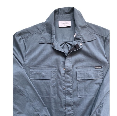 Calvin Klein Men's Long Sleeve Solid Double Pocket Outer Shirt - photo 3