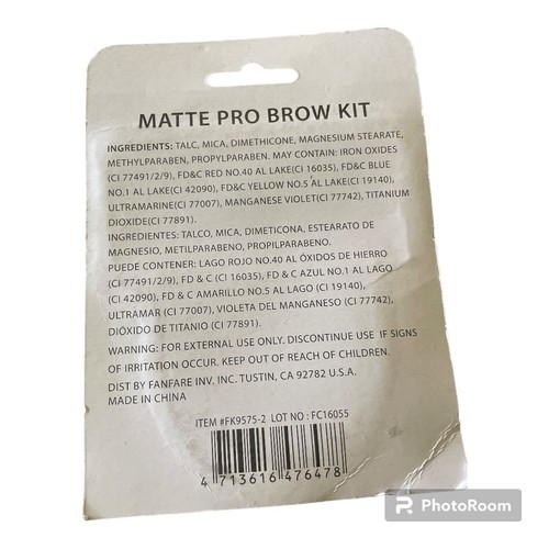 Amuse Matte Pro Brow Kit - photo 2