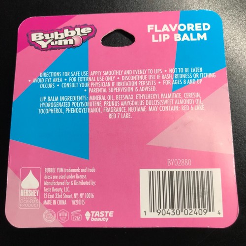 BUBBLE YUM GUM Candy Flavored Novelty Lip Balm by Taste Beauty - photo 2