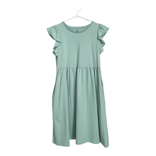 UNIQLO SMOOTH COTTON FRILL DRESS - photo 2